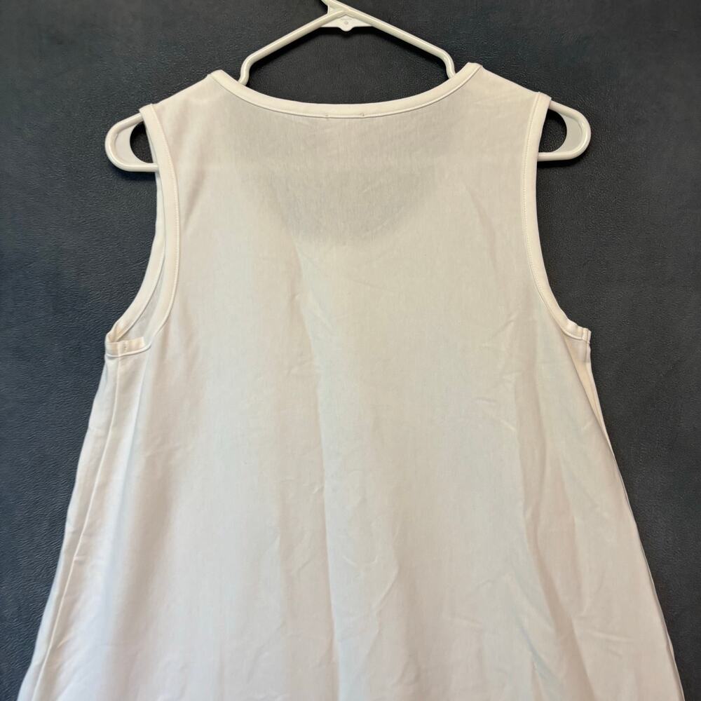 Chico’s Maxi Dress NWT Sz 1 White Black Colorblock Sleeveless Asymmetrical Fairy - Picture 9 of 10